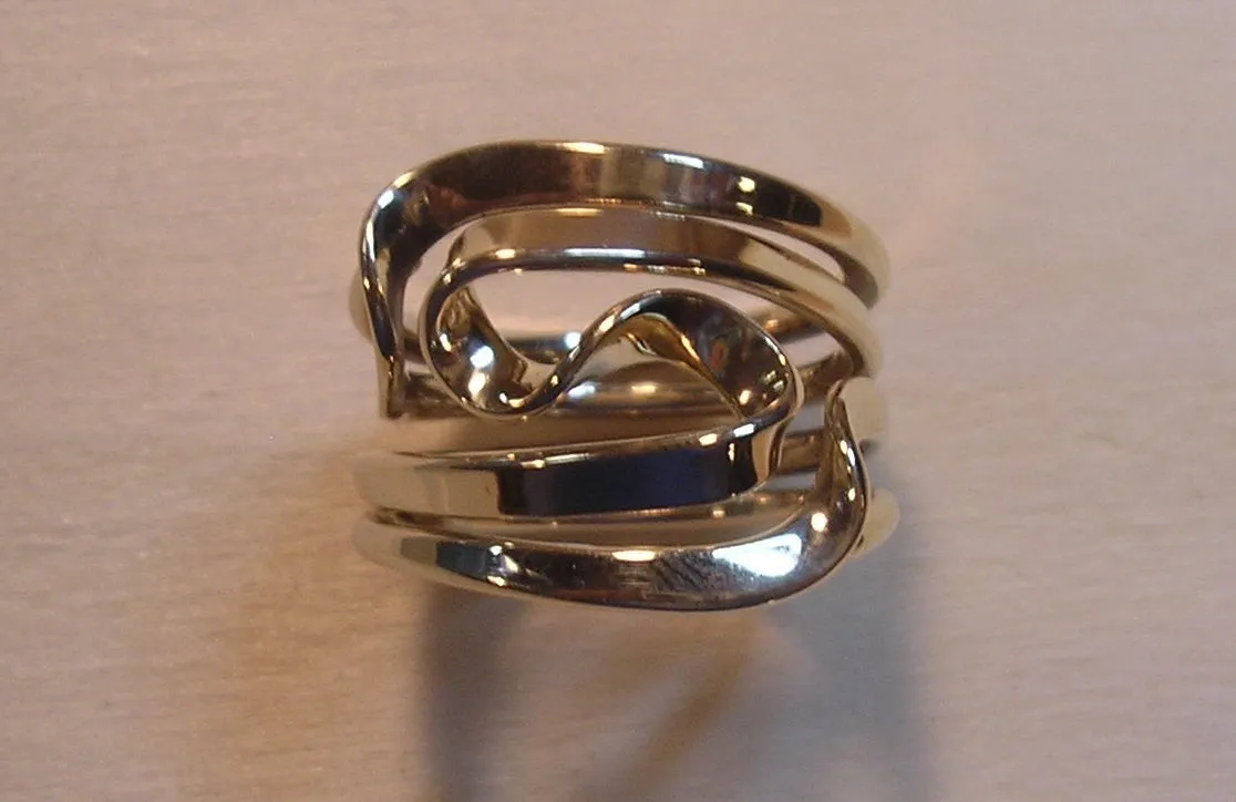 14K Gold Four Turn Vortex Energy Ring™  .