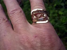 14K Gold Four Turn Vortex Energy Ring™  .