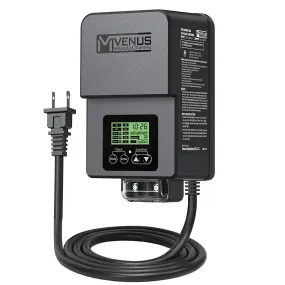 200W Outdoor Low Voltage Transformer with Timer and Photo Sensor, 120V AC to 15V AC Power Supply, Suitable for 12-15V Exterior Garden Landscape Lighting with ETL Listed.