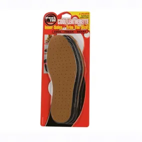 Anti Odour Leather Look Insoles 2 pairs