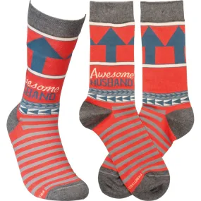 Awesome Husband Crew Socks