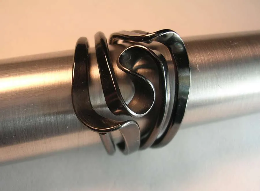 Blackened Niobium Four Turn Vortex Energy Ring™