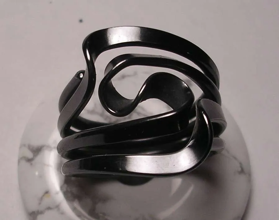 Blackened Niobium Four Turn Vortex Energy Ring™