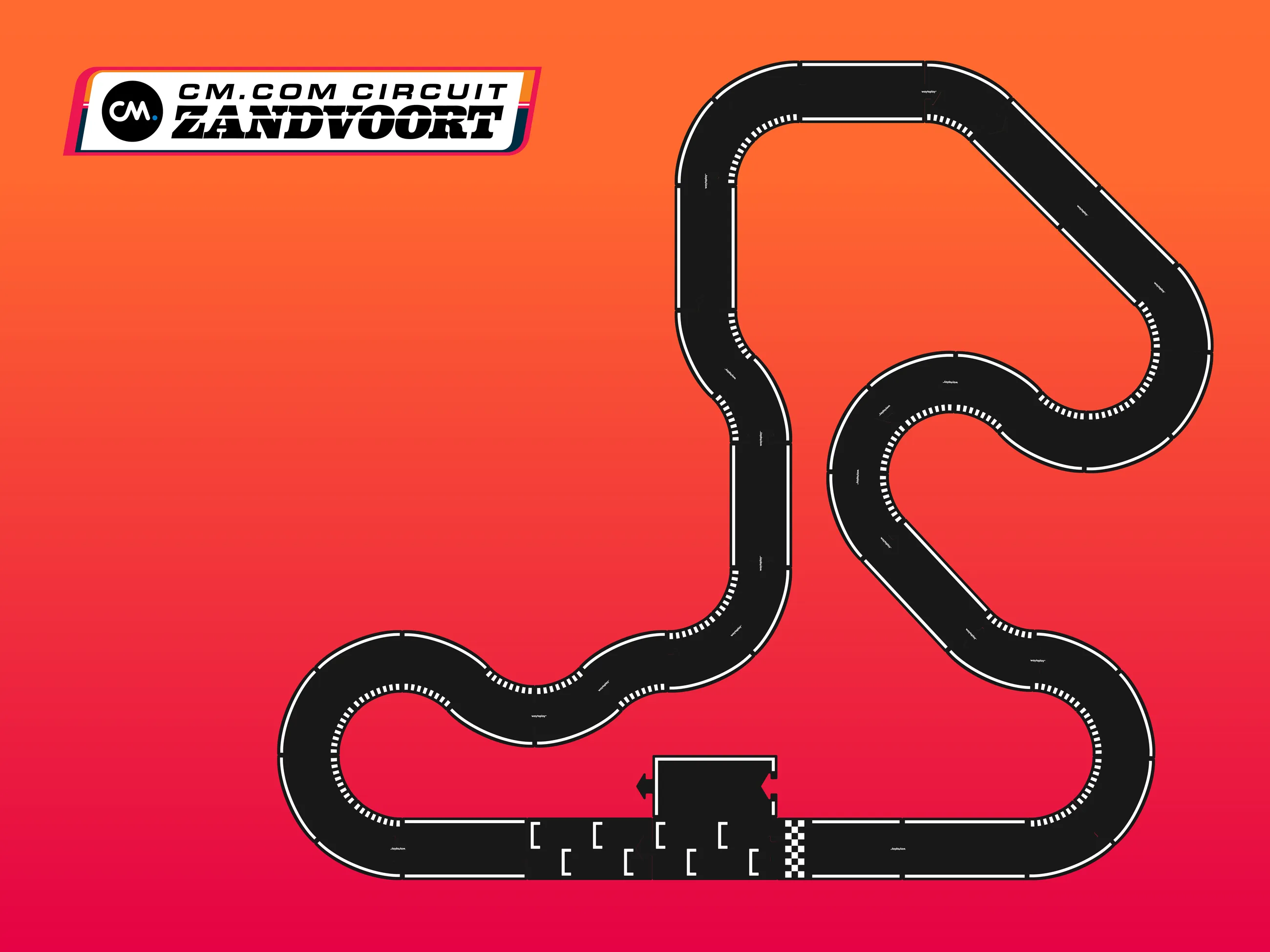Circuit Zandvoort - Extra Long Waytoplay Flexible Race Track