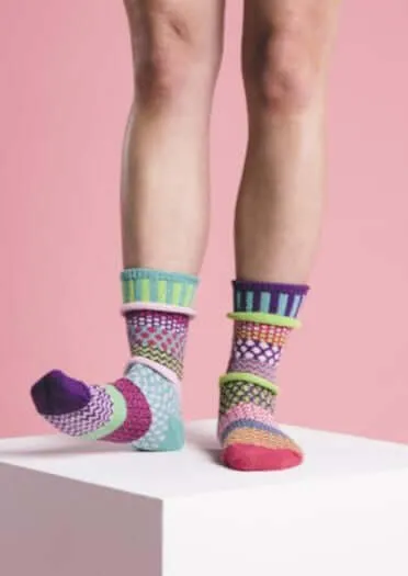 DAHLIA Knitted Crew Socks Made in USA