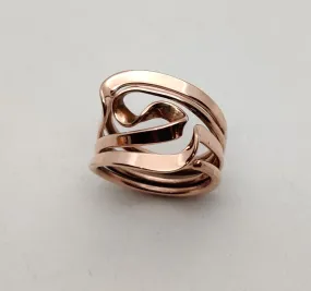 Four Turn Vortex Energy Ring™ Hand Forged In 12 Gauge Pure Copper