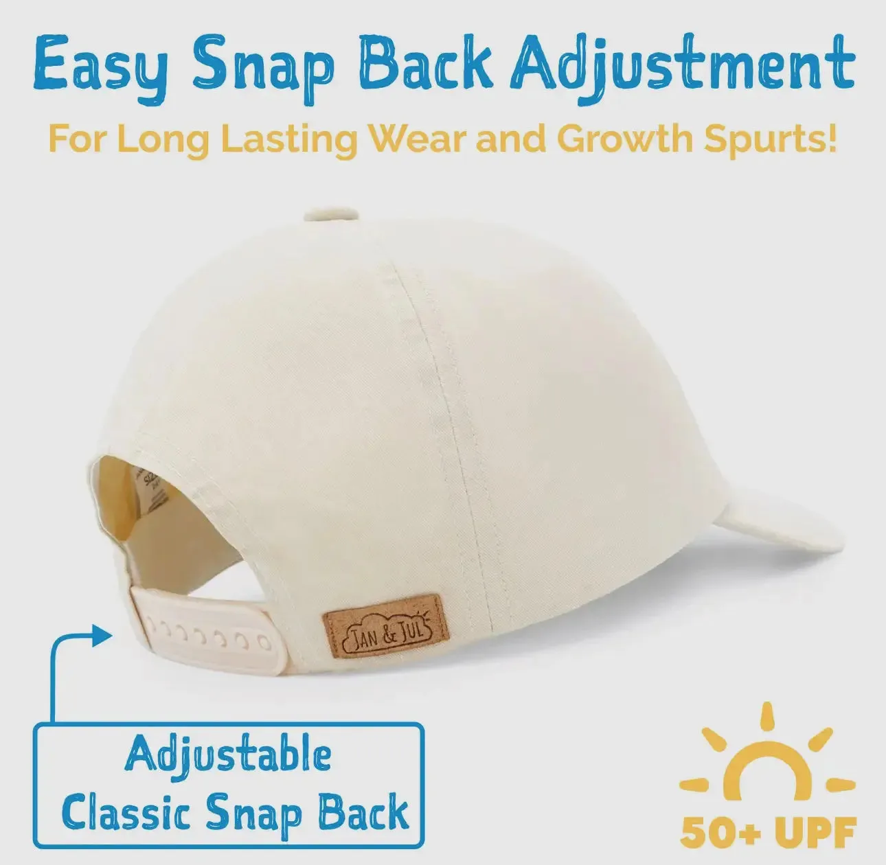 Kids Cotton Baseball Caps | Yellow Flower 6-24months