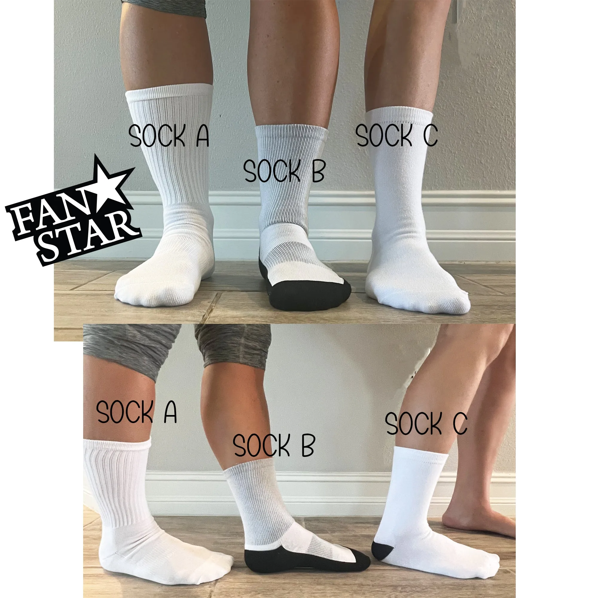 Personalized Prism Volleyball Crew Socks