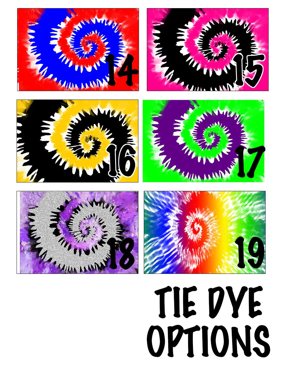 Personalized Soccer Knee High Socks - Tie Dye Background