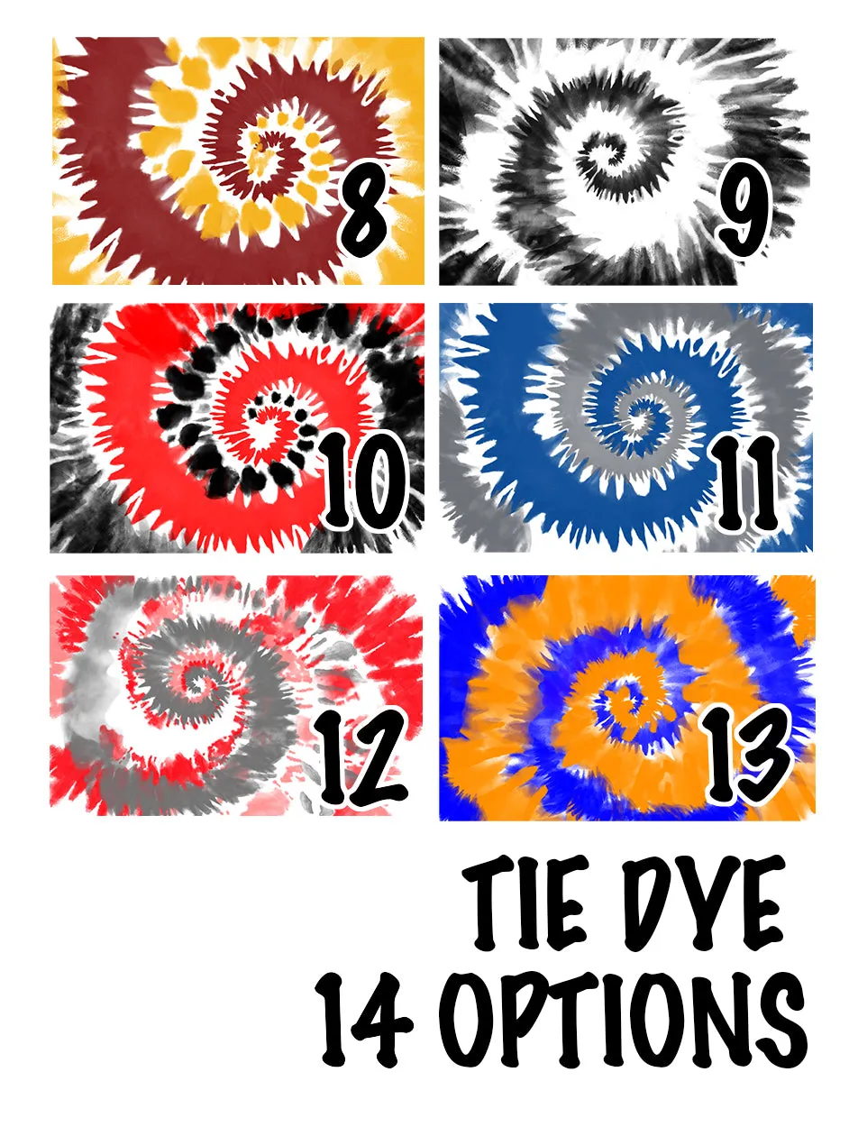 Personalized Soccer Knee High Socks - Tie Dye Background