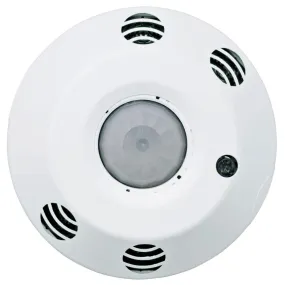 Provolt Occupancy Sensor, Line Voltage, 8'-12' Ceiling, M/T Sensor 2000 sq ft, Daylighting, CEC Title 20/24 compliant. Color: White.