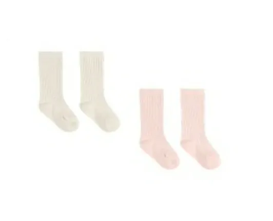 SOCK SET || IVORY, BUBBLEGUM