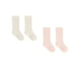SOCK SET || IVORY, BUBBLEGUM